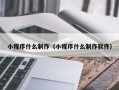 汶上小程序什么制作（小程序什么制作软件）