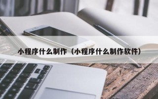 汶上小程序什么制作（小程序什么制作软件）